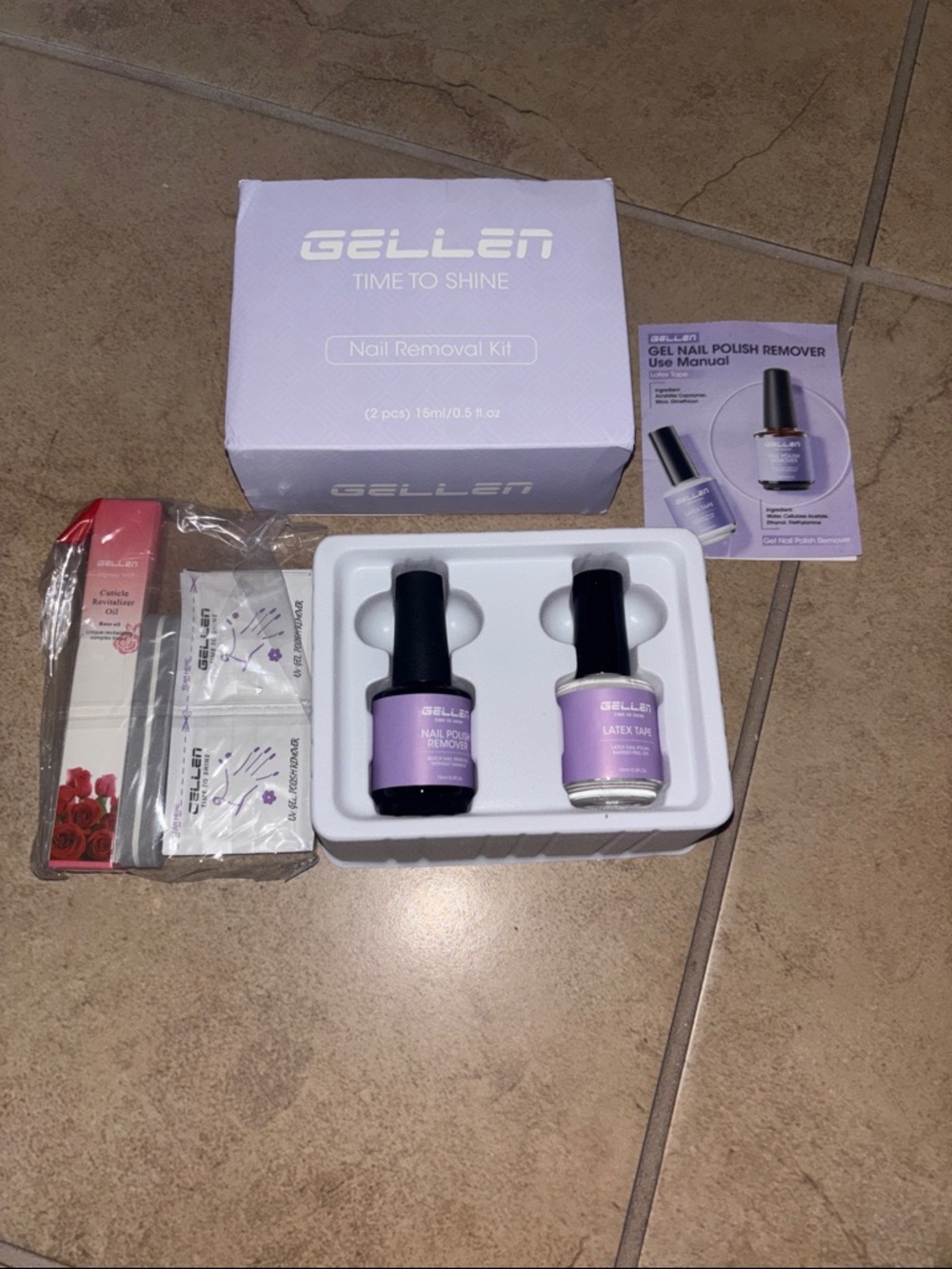 Gel nail polish remover kit